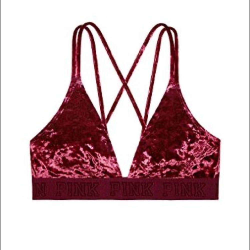 Victoria’s Secret PINK Velvet Triangle Bralette